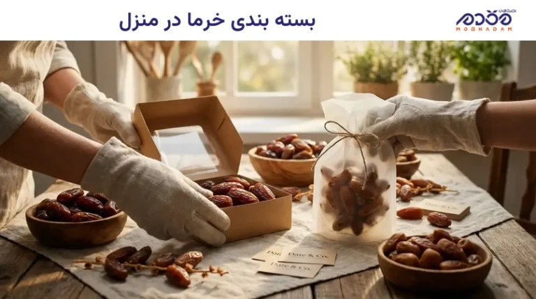 بسته بندی خرما در منزل